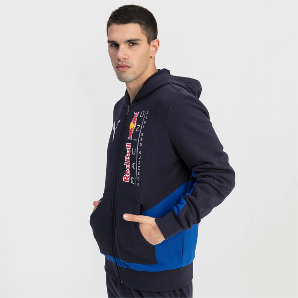 [595174-01] Mens Puma RBR Red Bull Racing Logo Hooded Sweat Jacket
