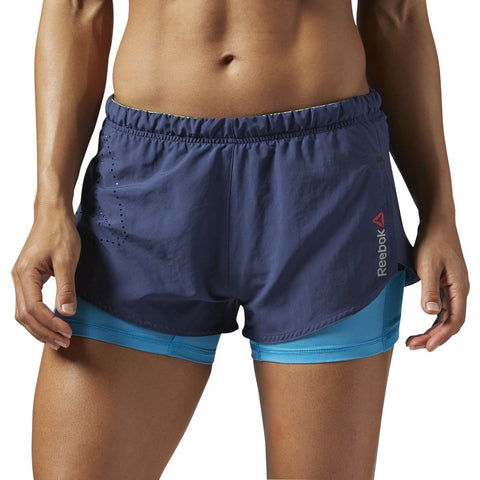 [S94267] Womens Reebok One Series Running 2-in-1 Short