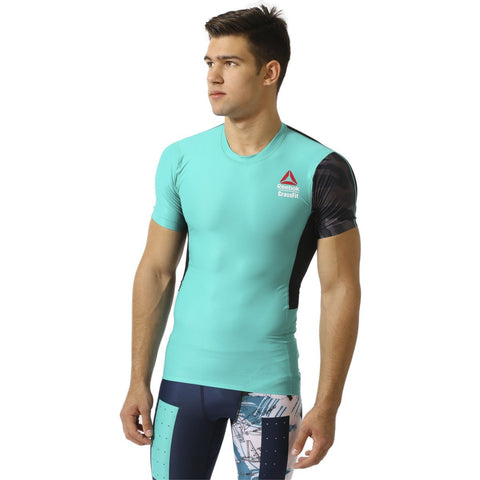 [S99056] Mens Reebok Crossfit Games Short Sleeve Compression Shirt