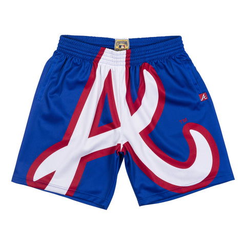 Mens Mitchell & Ness MLB Big Face Short Atlanta Braves