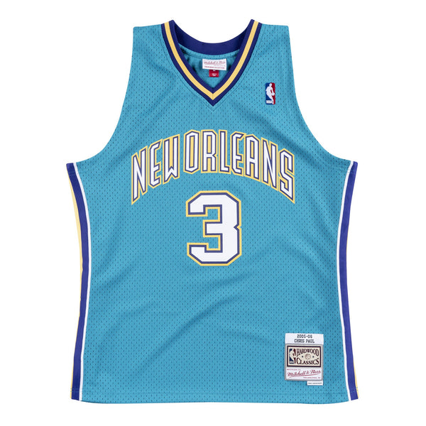 Mens Mitchell & Ness NBA Swingman Road Jersey Charlotte Hornets 2005 Chris Paul