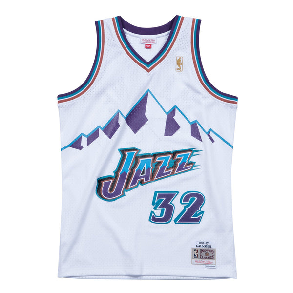 Mens Mitchell & Ness NBA Swingman Home Jersey Jazz 96-97 Karl Malone