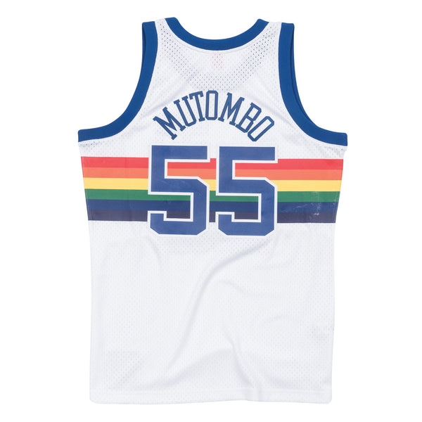 Mens Mitchell & Ness NBA Swingman Jersey Nuggets 91-92 Dikembe Mutombo