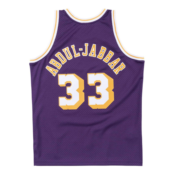 [SMJYAC18109-LALPURP83KAB] Mens Mitchell & Ness NBA Swingman Jersey Lakers 83 Kareem Abdul-Jabbar