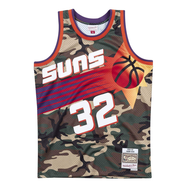 [SMJYCAMO-PSUNG182981JKI96] Mens Mitchell & Ness NBA Woodland Camo Swingman Jersey Suns 96 Jason Kidd