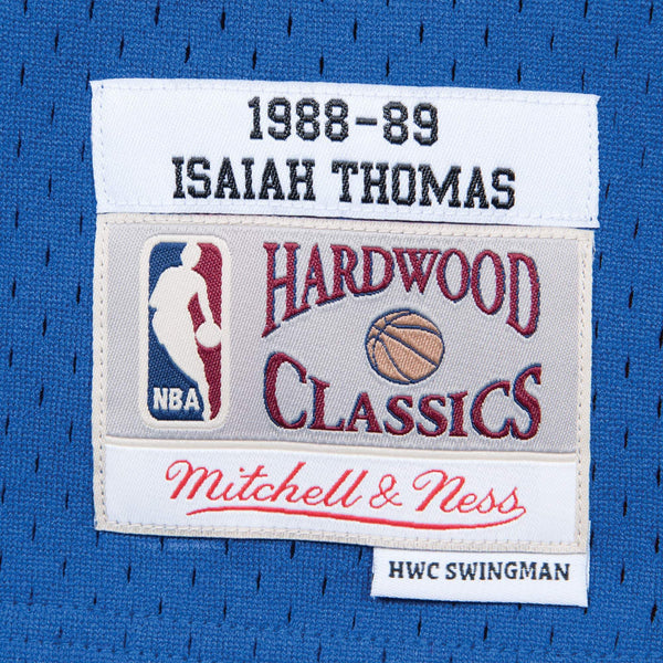 [SMJYGS18163-DPIROYA88ITH] Mens Mitchell & Ness NBA Swingman Road Jersey Pistons 88 Isiah Thomas