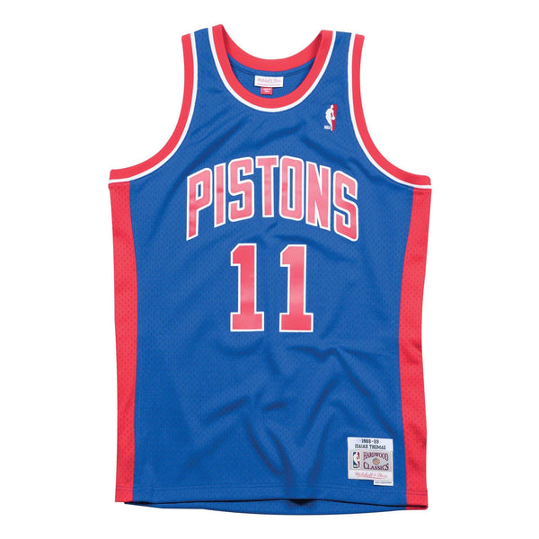 [SMJYGS18163-DPIROYA88ITH] Mens Mitchell & Ness NBA Swingman Road Jersey Pistons 88 Isiah Thomas