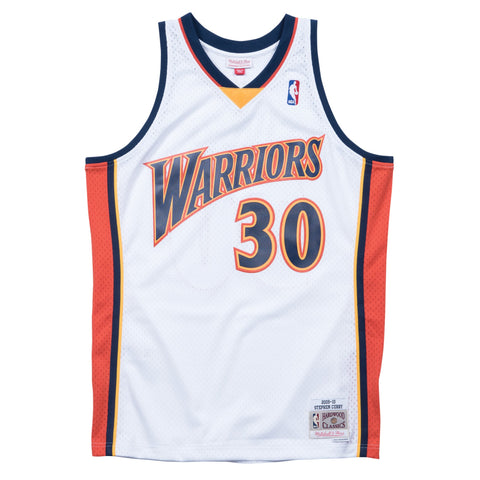 Mens Mitchell & Ness NBA Swingman Home Jersey Warriors 09 Steph Curry