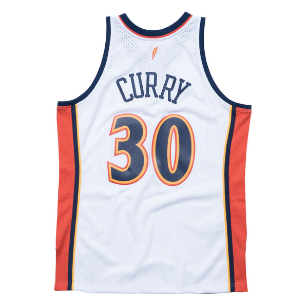 Mens Mitchell & Ness NBA Swingman Home Jersey Warriors 09 Steph Curry
