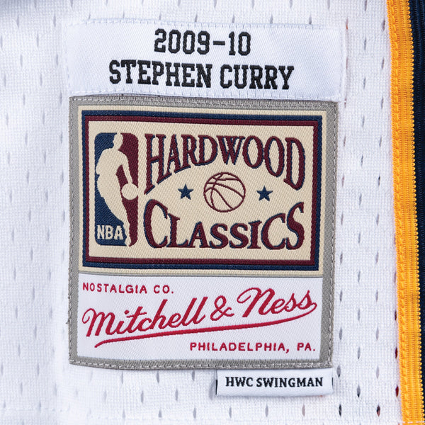 Mens Mitchell & Ness NBA Swingman Home Jersey Warriors 09 Steph Curry