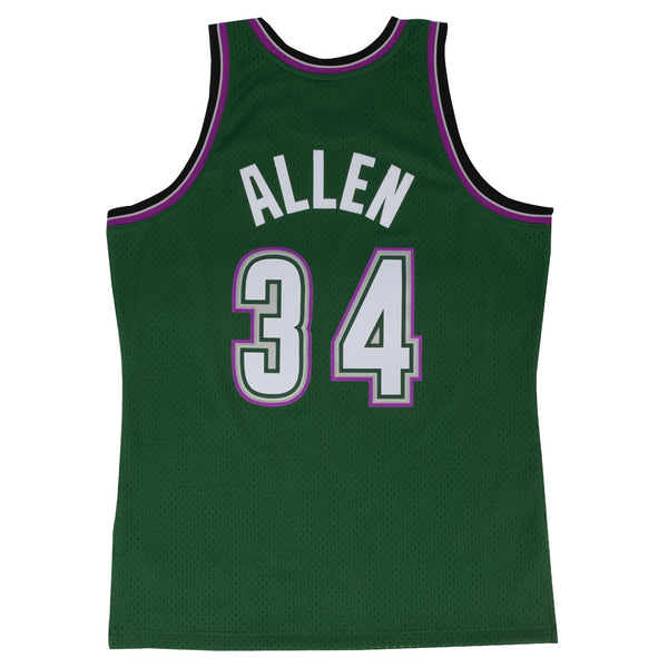 Mens Mitchell & Ness NBA Swingman Alternate Jersey Bucks 96 Ray Allen
