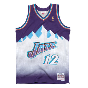 Mens Mitchell & Ness NBA Swingman Road Jersey Jazz 96 John Stockton