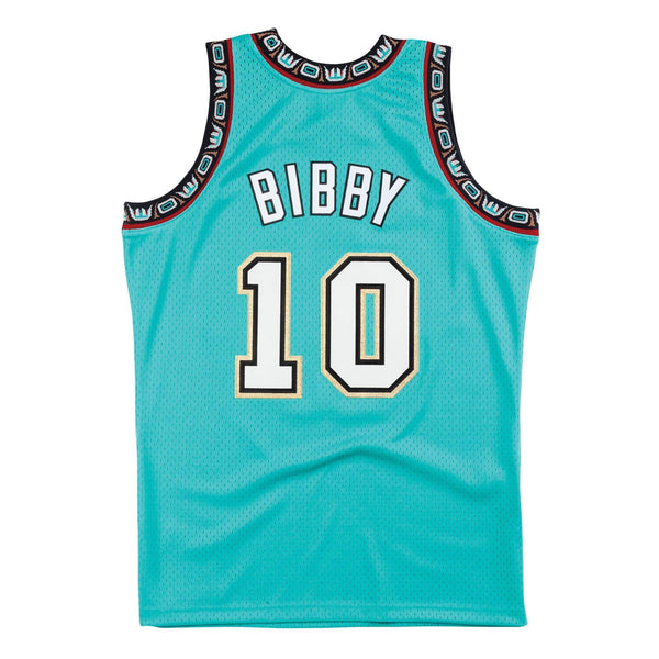 [SMJYNG18399-VGRTEAL98MBI] Mens Mitchell & Ness NBA CNY Swingman Jersey Grizzlies 98 Mike Bibby