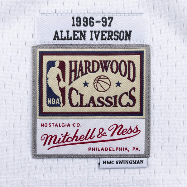 [SMJYNG18403-P76WHIT96AIV] Mens Mitchell & Ness NBA CNY Swingman Jersey 76ers 96 Allen Iverson