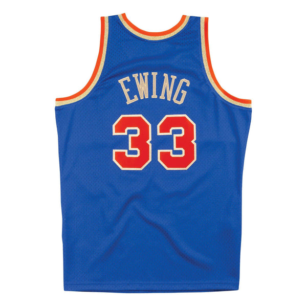 [SMJYNG18407-NYKROYA91PEW] Mens Mitchell & Ness NBA CNY Swingman Jersey Knicks 91 Patrick Ewing