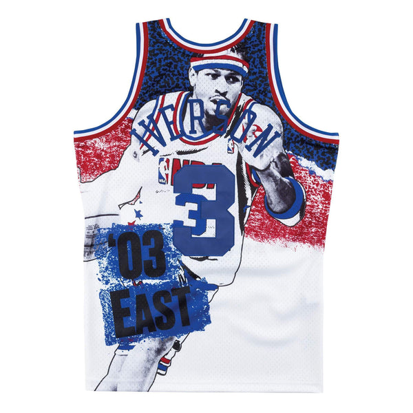 [SMJYNG18424-ASEWHIT03AIV] Mens Mitchell & Ness NBA Sublimated Swingman Jersey Allstar East 03 Iverson
