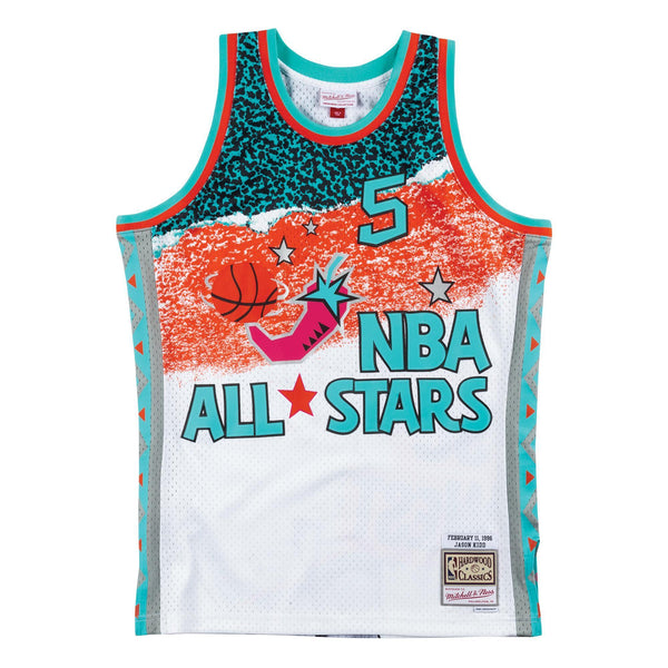 [SMJYNG18436-ASWWHIT96JKI] Mens Mitchell & Ness NBA Sublimated Swingman Jersey Allstar West 96 Kidd