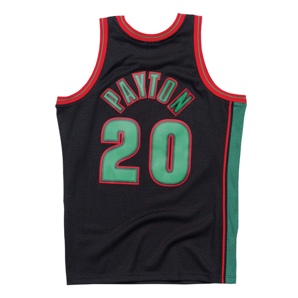 [SMJYNG18824-SSUBLCK195GPA] Mens Mitchell & Ness NBA Xmas Jersey NBA Supersonics 1995 G Payton
