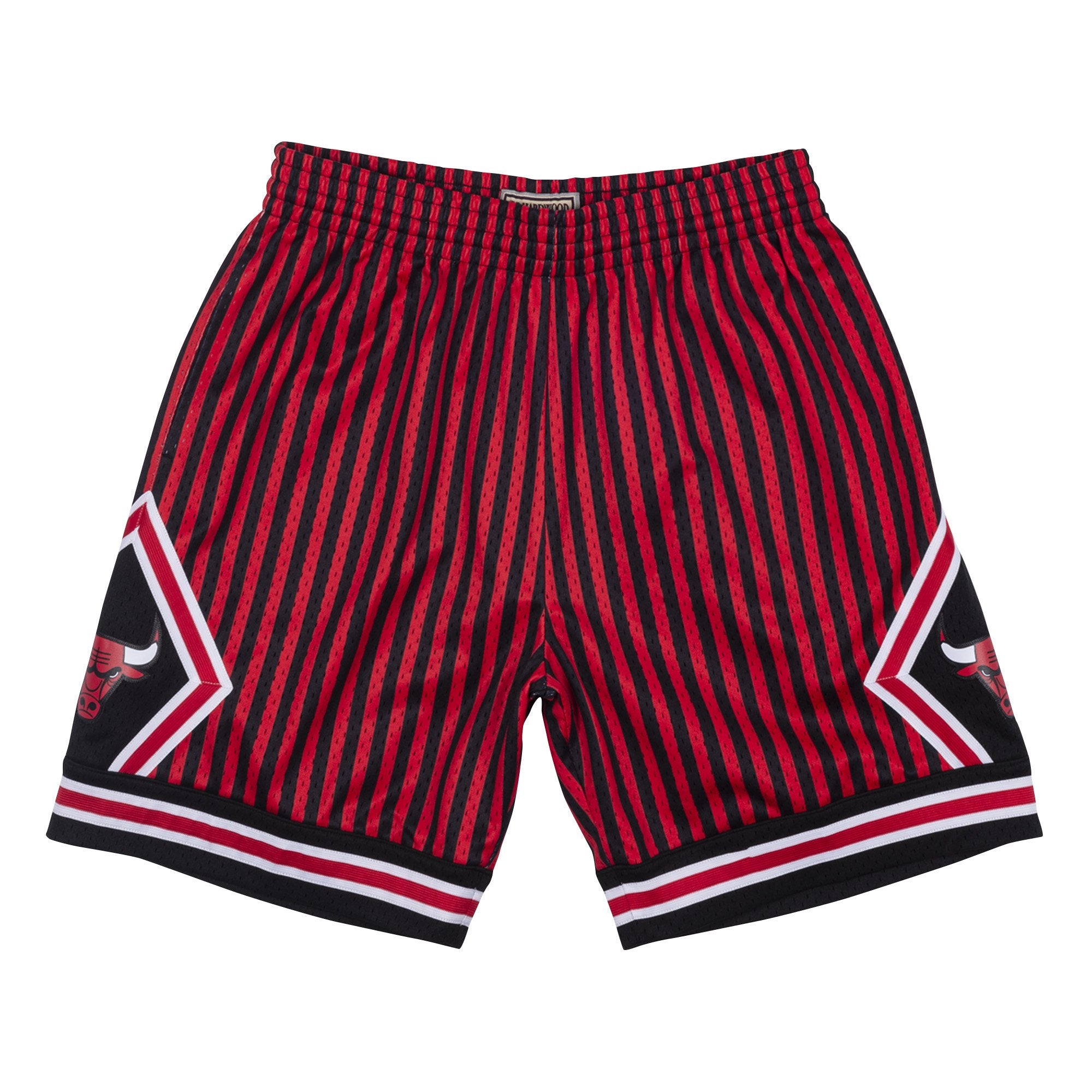 Mens Mitchell & Ness NBA Striped Swingman Short Chicago Bulls 1997