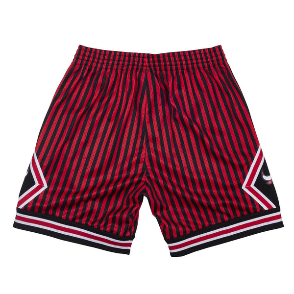 Mens Mitchell & Ness NBA Striped Swingman Short Chicago Bulls 1997