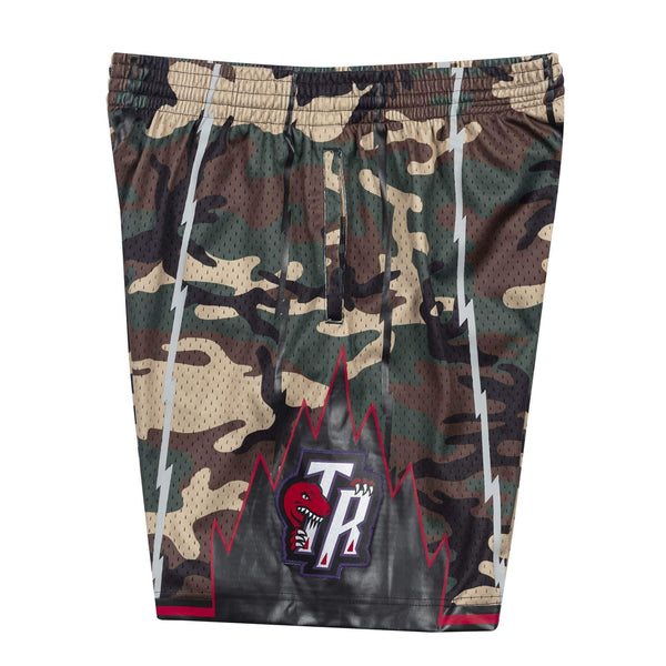 [SMSHCAMO-TRANG18301198] Mens Mitchell & Ness NBA Woodland Camo Swingman Shorts Raptors 98