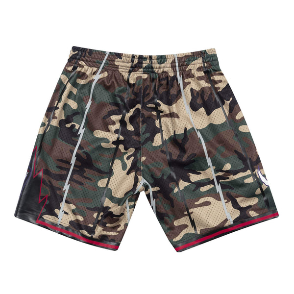 [SMSHCAMO-TRANG18301198] Mens Mitchell & Ness NBA Woodland Camo Swingman Shorts Raptors 98