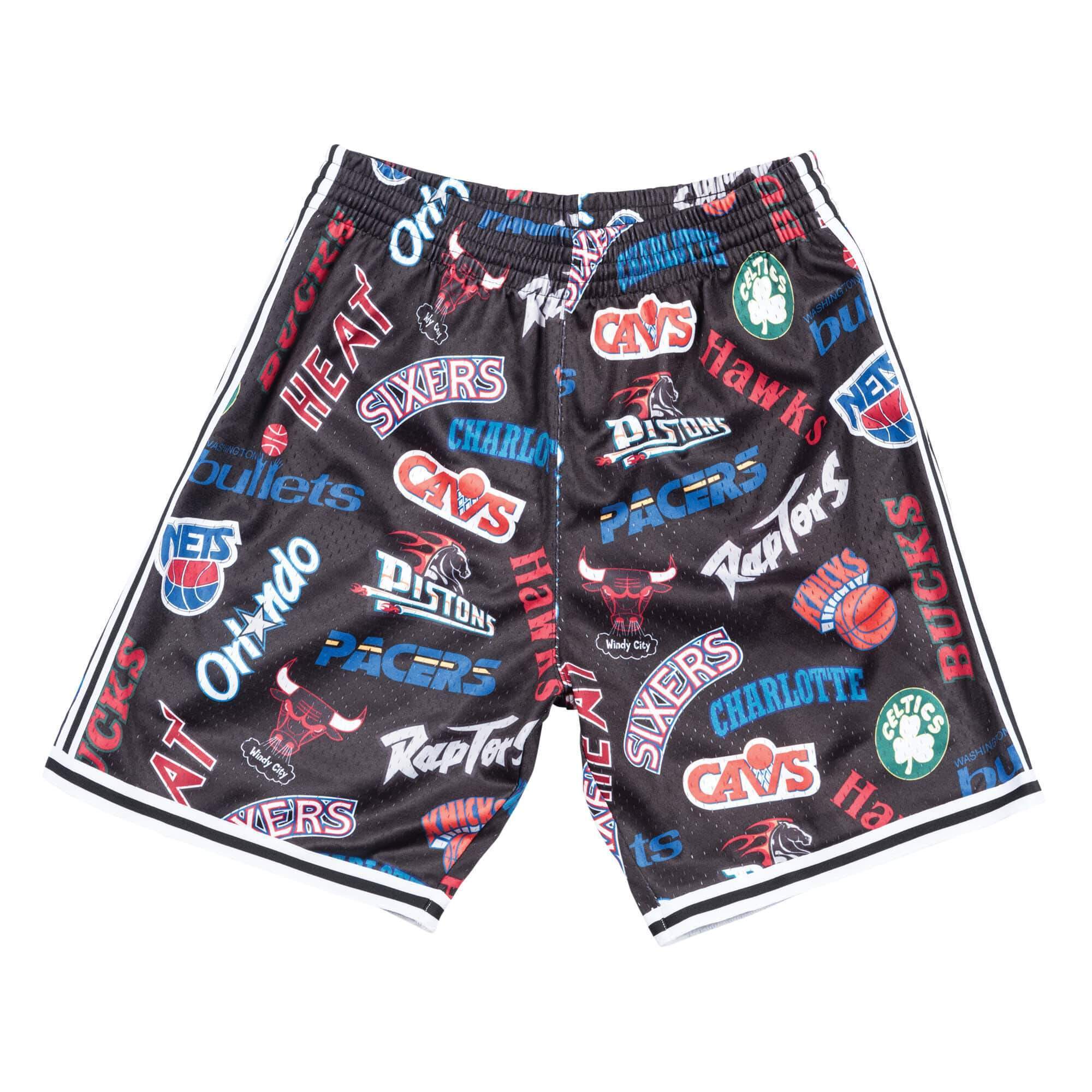 [SMSHNG18359-ASEPTBK] Mens Mitchell & Ness NBA All-Over Eastern Swingman Shorts