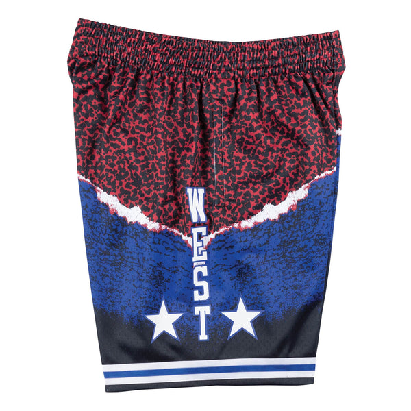 [SMSHNG18427-ASWBLCK03] Mens Mitchell & Ness NBA Sublimated Swingman Shorts All Star West 03