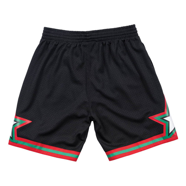 [SMSHNG18823-OMABLCK193] Mens Mitchell & Ness NBA Xmas Shorts Magic 1993