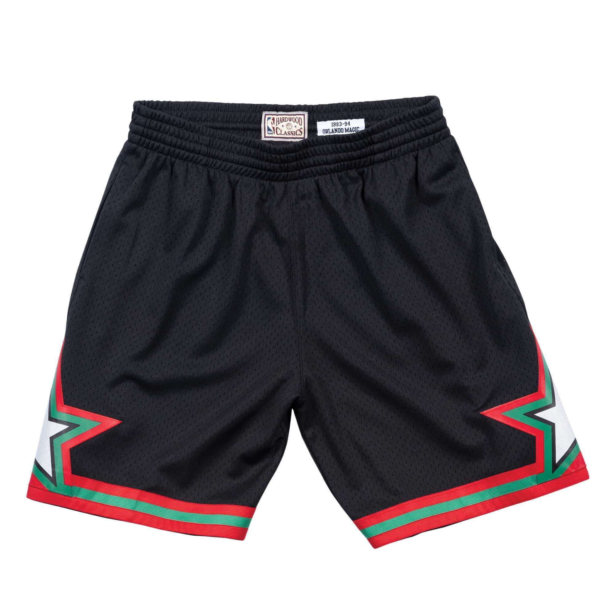 [SMSHNG18823-OMABLCK193] Mens Mitchell & Ness NBA Xmas Shorts Magic 1993