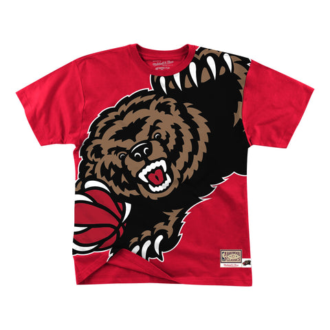 Mens Mitchell & Ness NBA Big Face Short Sleeve Tee Vancouver Grizzlies