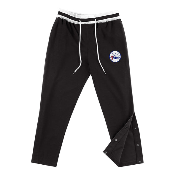 Mens Mitchell & Ness NBA Reversed Fleece Tearaway Pant Philadelphia 76ers