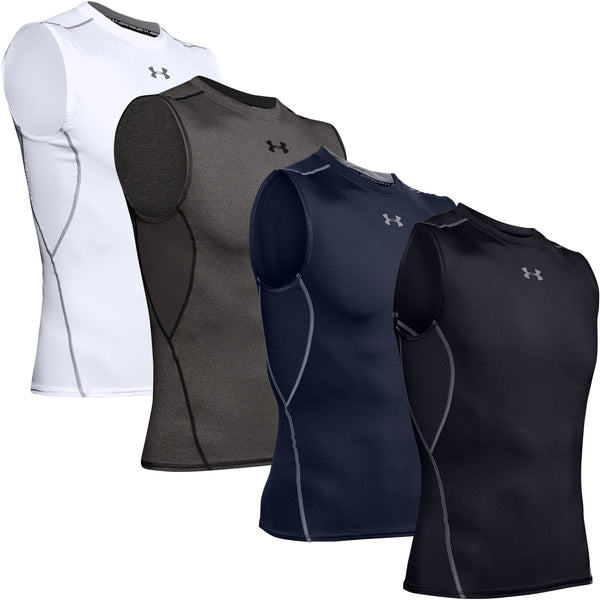[1257469] Mens Under Armour HeatGear Armour Sleeveless Compression Shirt