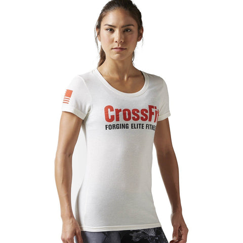 [U60864] Womens Reebok Crossift Forging Elite Fitness Short Sleeve Tee