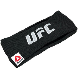 [H371W] UFC Jacquard Headband - Black | White