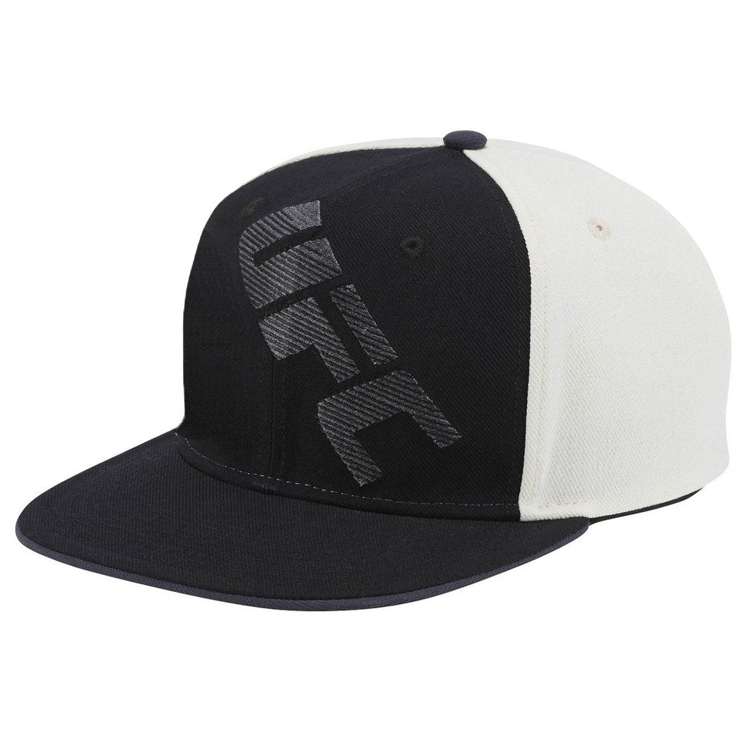 [VX22Z] UFC Flat Brim Snapback Hat - Black | Dark Grey | Cream