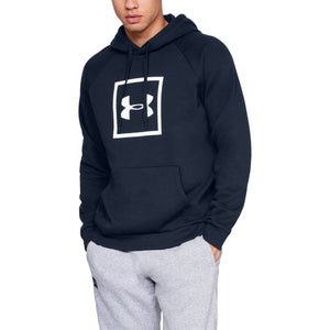 [1329745-408] Mens Under Armour Rival Fleece Box Logo Hoodie