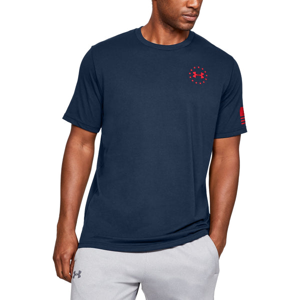 [1333350-409] Mens Under Armour Freedom Flag T-Shirt