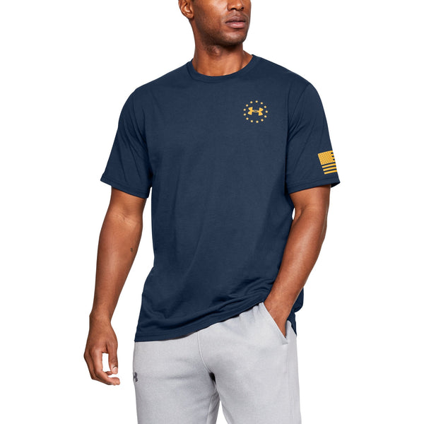 [1333350-410] Mens Under Armour Freedom Flag T-Shirt