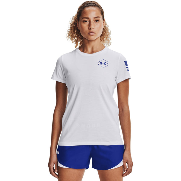 [1352160-101] Womens Under Armour Freedom Banner T-Shirt