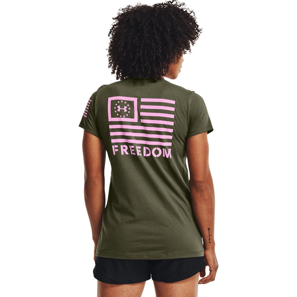 [1352160-390] Womens Under Armour Freedom Banner T-Shirt