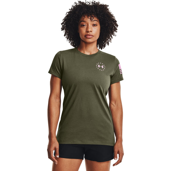 [1352160-390] Womens Under Armour Freedom Banner T-Shirt