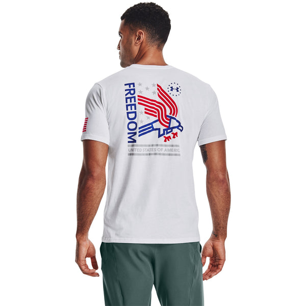 [1362049-100] Mens Under Armour Freedom USA Eagle T