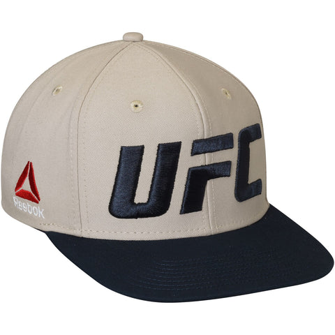 [VT93Z] UFC Two Tone Tan/Blue Flat Brim Snapback Hat