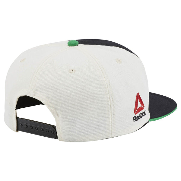 [VX22Z] UFC Flat Brim Snapback Hat - Black | Green | Cream