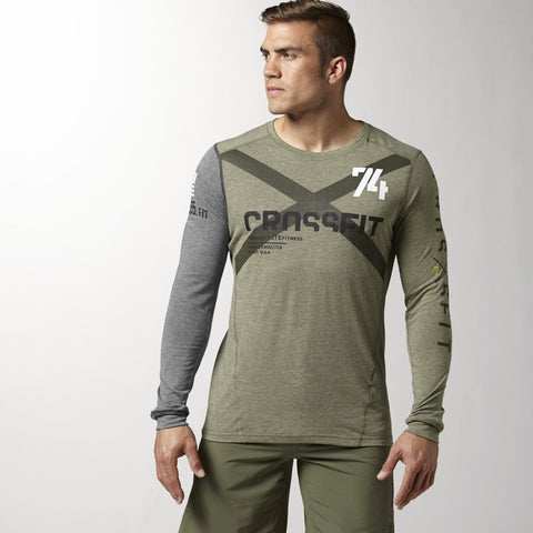 [Z90382] Mens Reebok RCF Crossfit Triblend Long Sleeve Tee