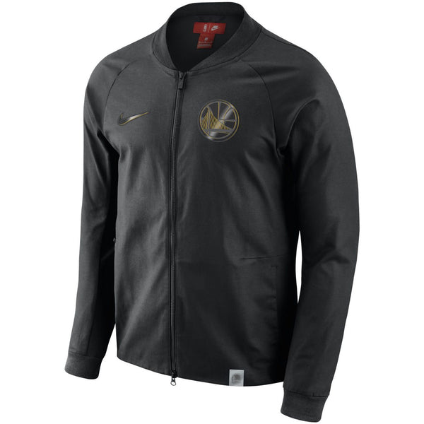 [860800-010] Mens Nike NBA Golden State Warriors Modern Varsity Jacket