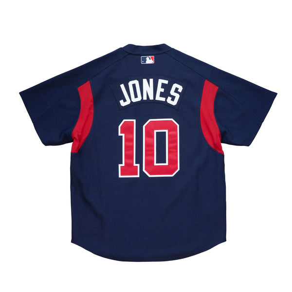 MITCHELL & NESS MLB BATTING PRACTICE JERSEY ATLANTA BRAVES 2003 CHIPPER JONES