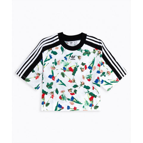 [ED4742] Womens Adidas Originals Cropped Allover Print Tee