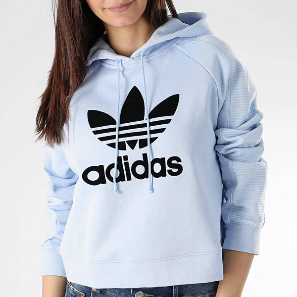 [DU9874] Womens Adidas Originals Cropped Hoodie